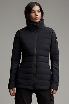 Chamarras Canada Goose Mujer Mexico - HyBridge Chaqueta De Plumas Black Label Azul Marino TK3862791